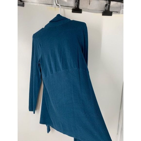 Women’s Maurices blue open cardigan shawl collar large 5722 - Picture 6 of 7